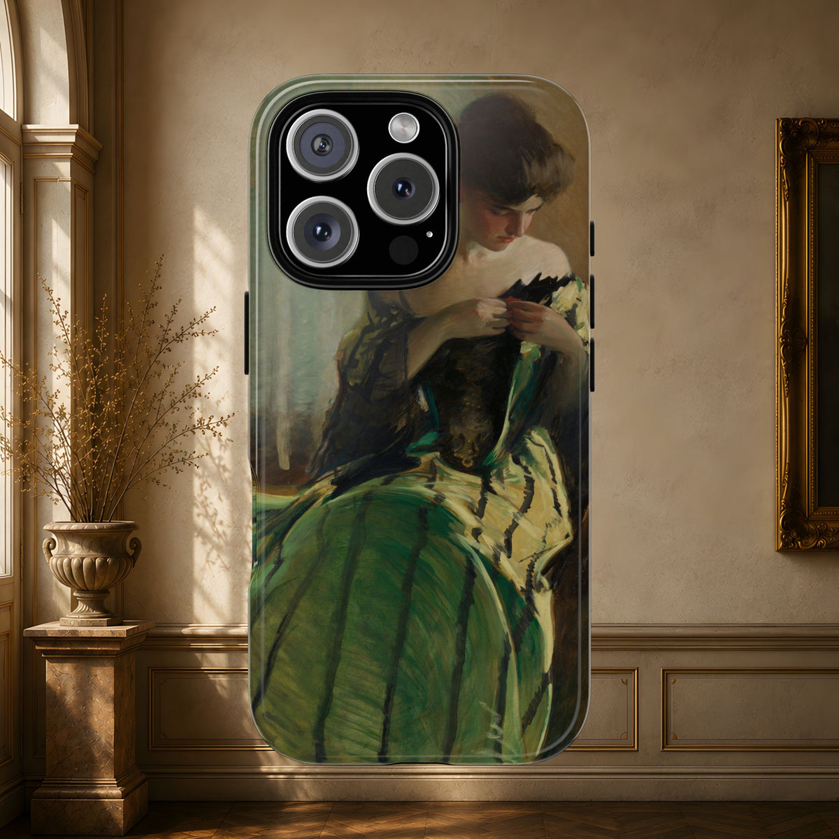Study in Green and Black by John White Alexander, ca. 1906 — Phone Case
