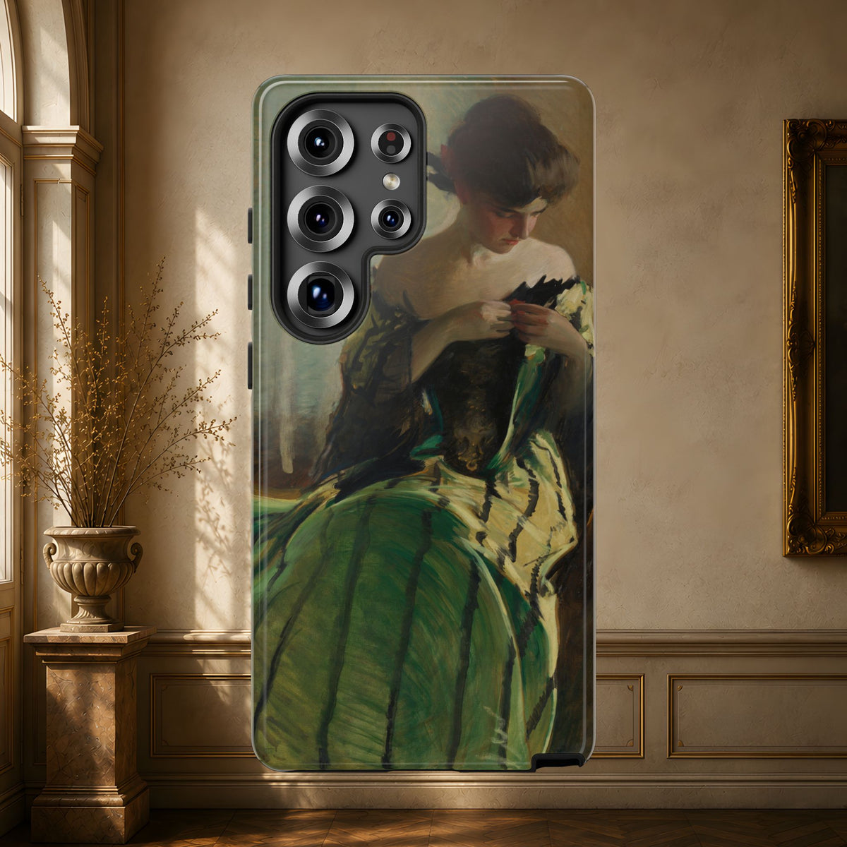 Study in Green and Black by John White Alexander, ca. 1906 — Phone Case