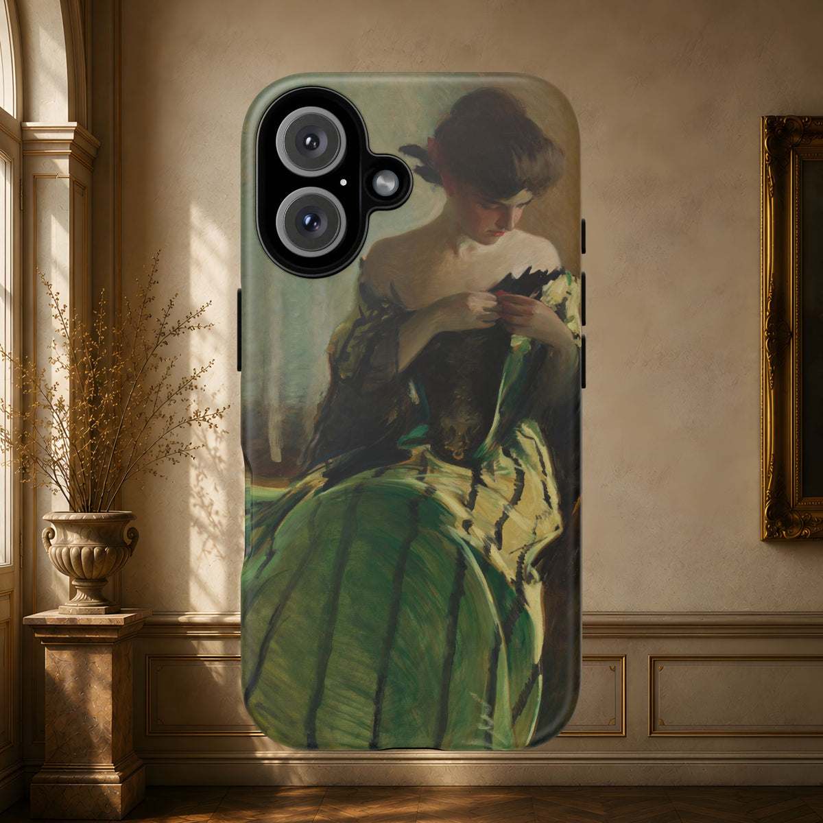 Study in Green and Black by John White Alexander, ca. 1906 — Phone Case