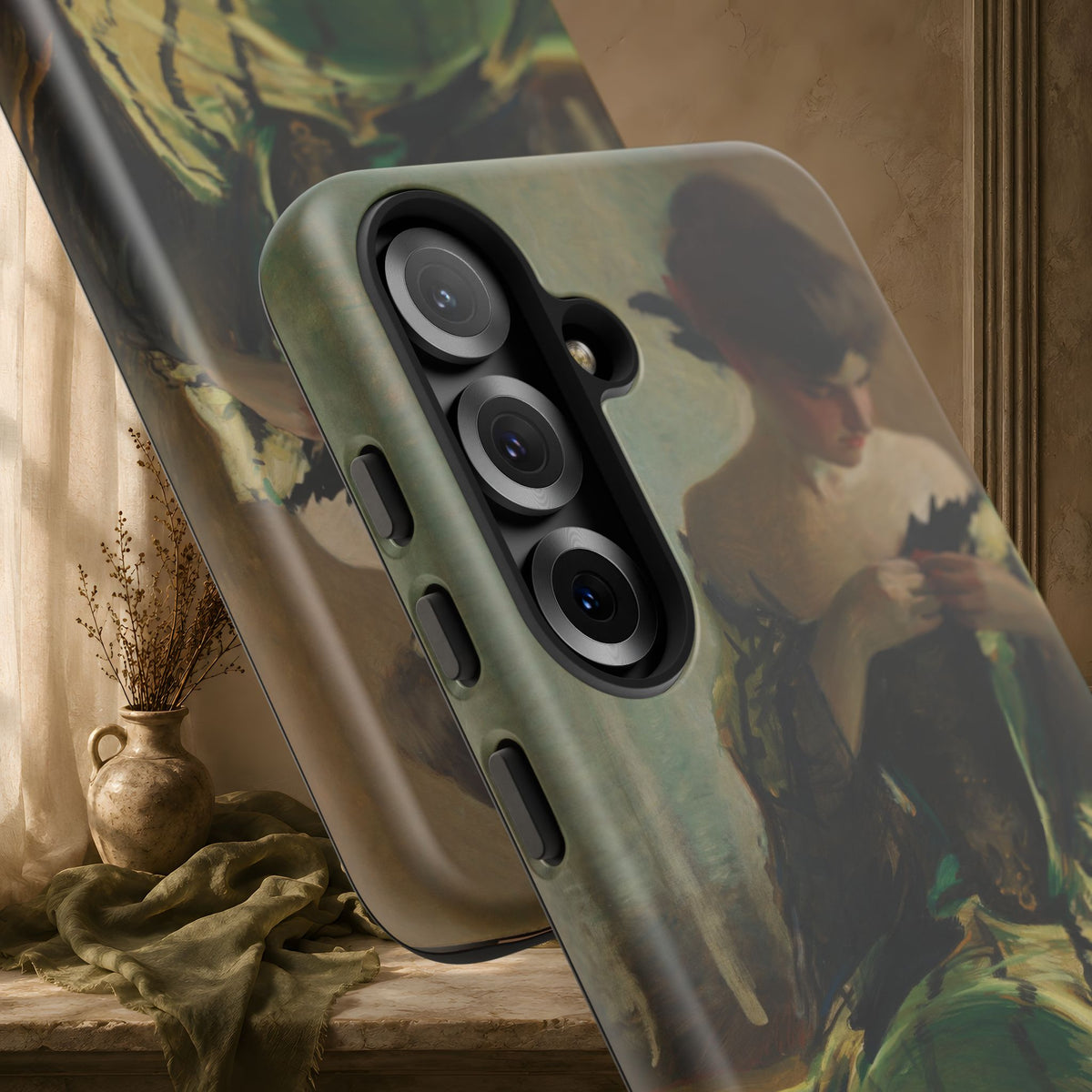Study in Green and Black by John White Alexander, ca. 1906 — Phone Case