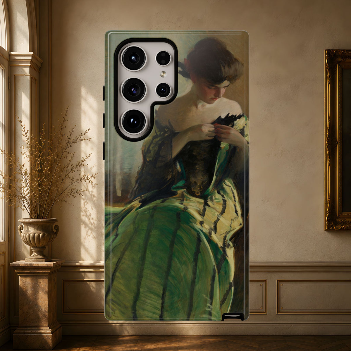 Study in Green and Black by John White Alexander, ca. 1906 — Phone Case