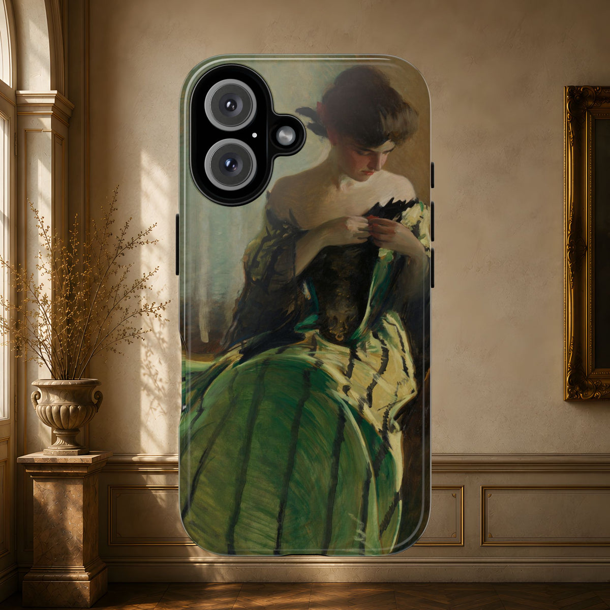 Study in Green and Black by John White Alexander, ca. 1906 — Phone Case