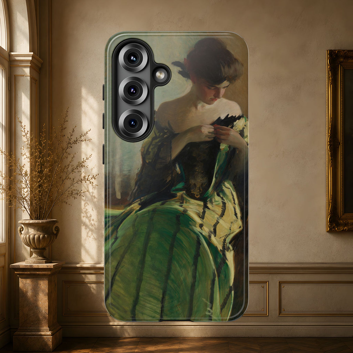 Study in Green and Black by John White Alexander, ca. 1906 — Phone Case
