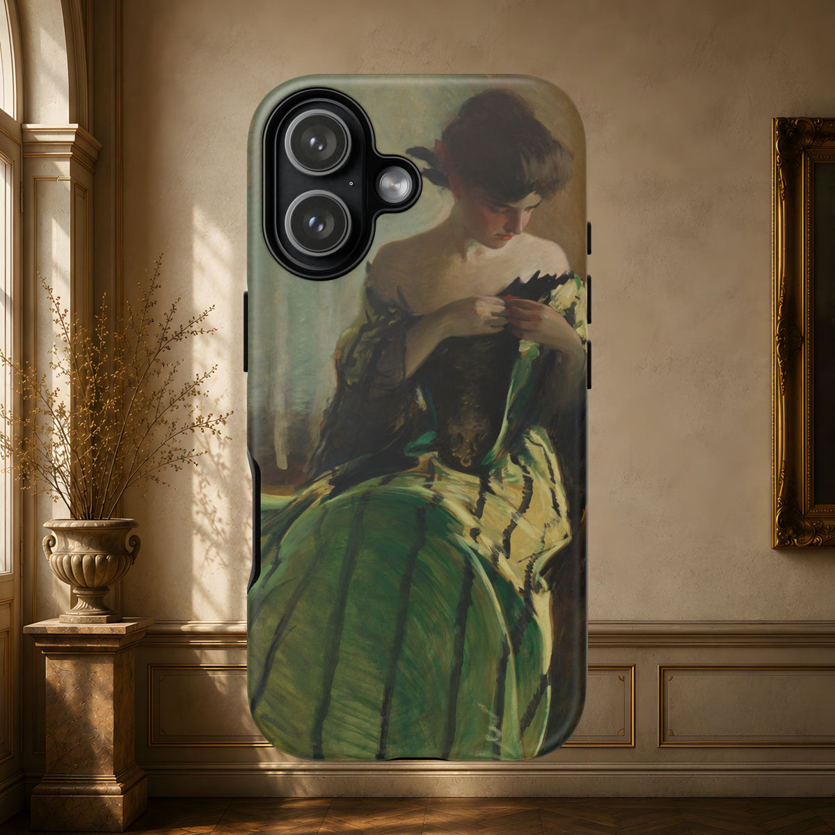 Study in Green and Black by John White Alexander, ca. 1906 — Phone Case