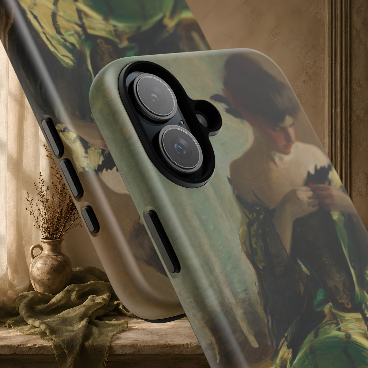 Study in Green and Black by John White Alexander, ca. 1906 — Phone Case
