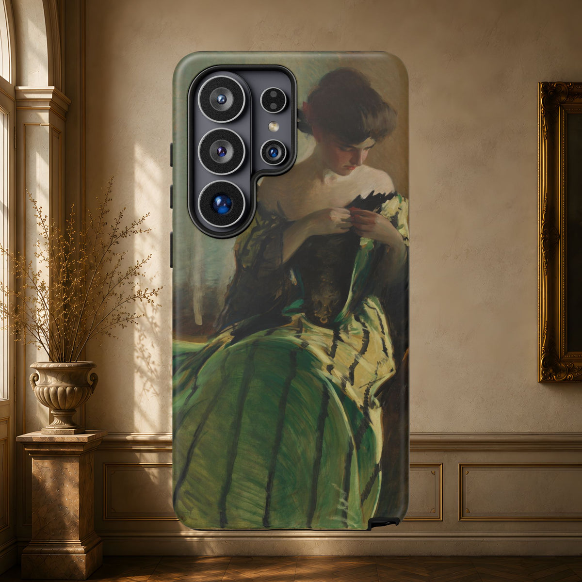 Study in Green and Black by John White Alexander, ca. 1906 — Phone Case