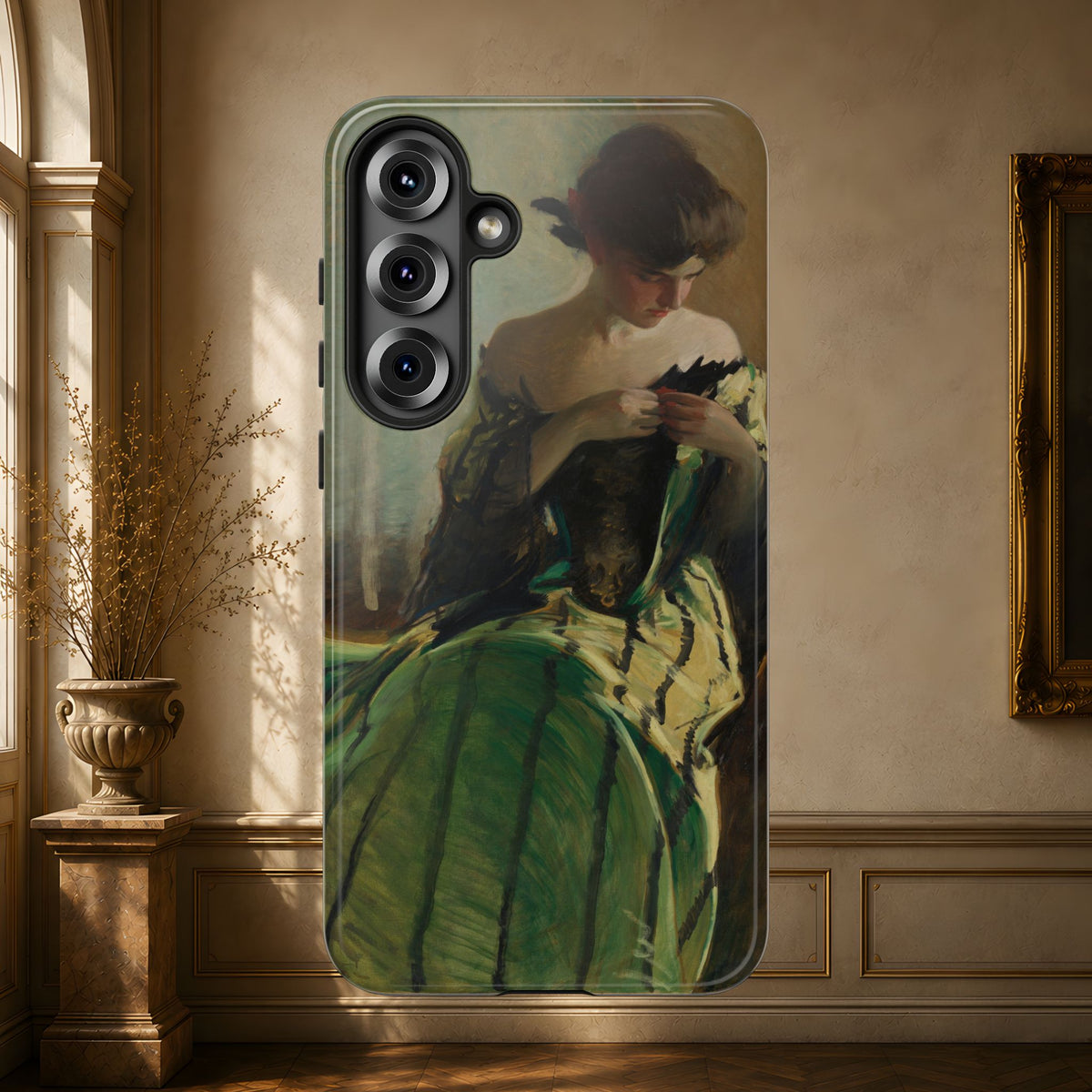 Study in Green and Black by John White Alexander, ca. 1906 — Phone Case