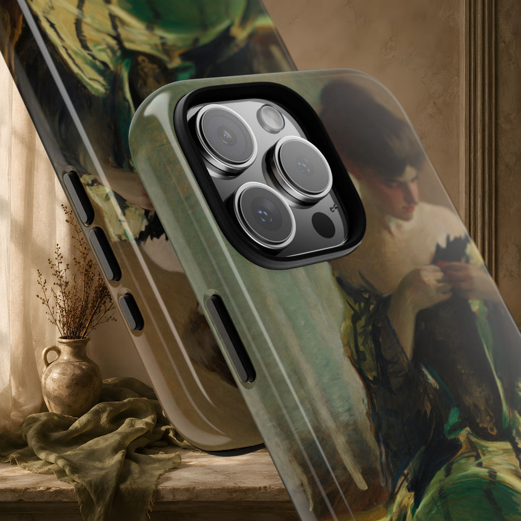 Study in Green and Black by John White Alexander, ca. 1906 — Phone Case