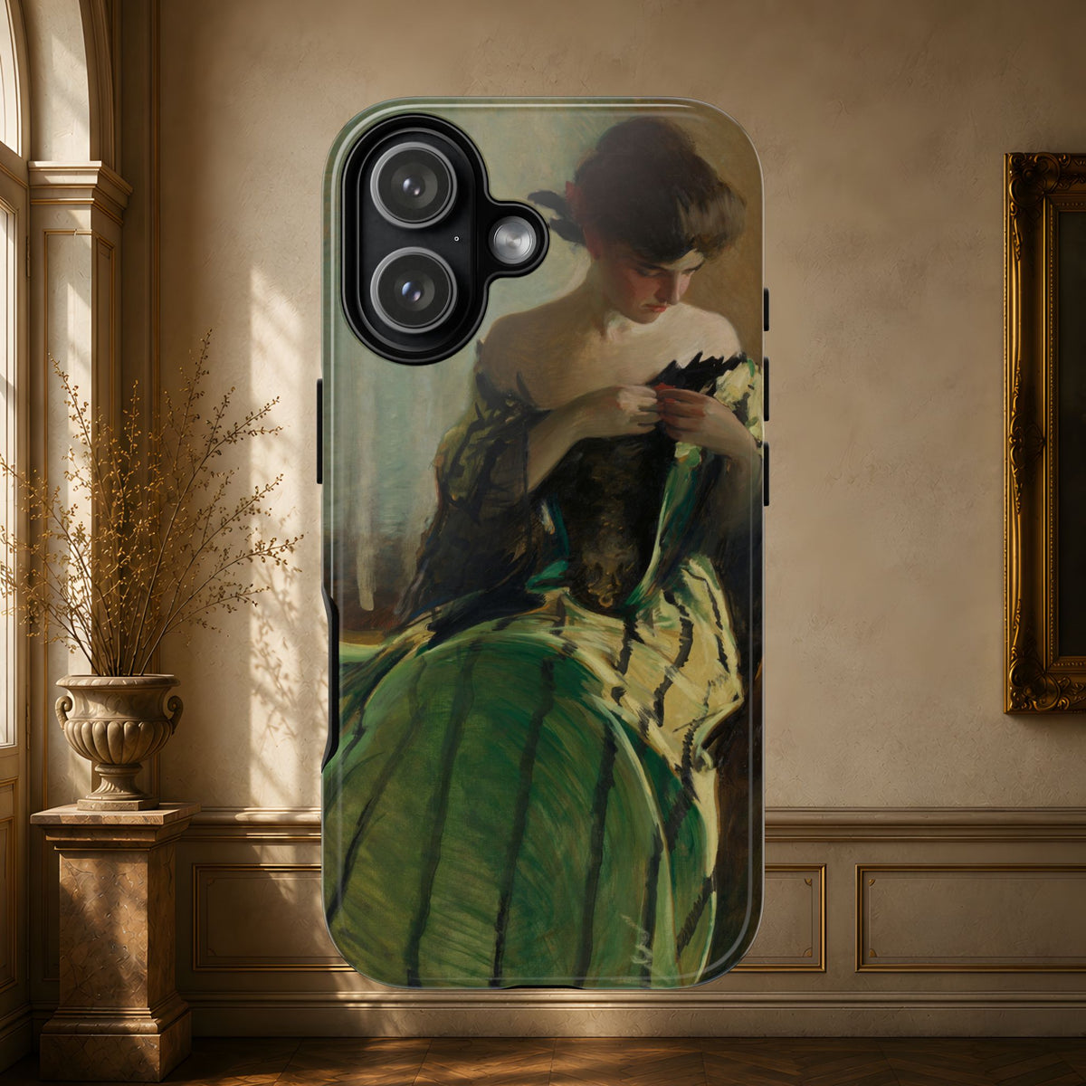 Study in Green and Black by John White Alexander, ca. 1906 — Phone Case