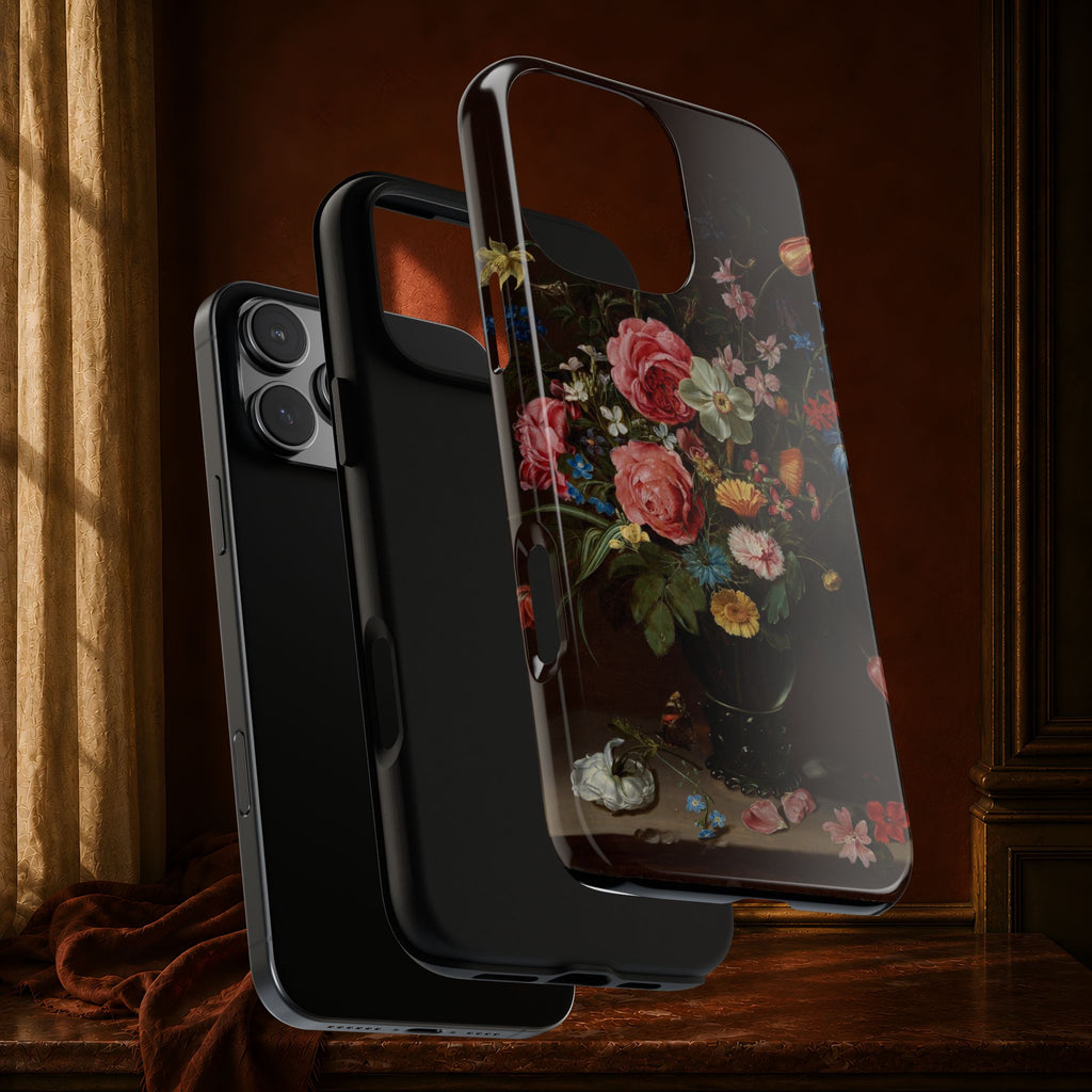 A Bouquet of Flowers by Clara Peeters, ca. 1612 — Phone Case