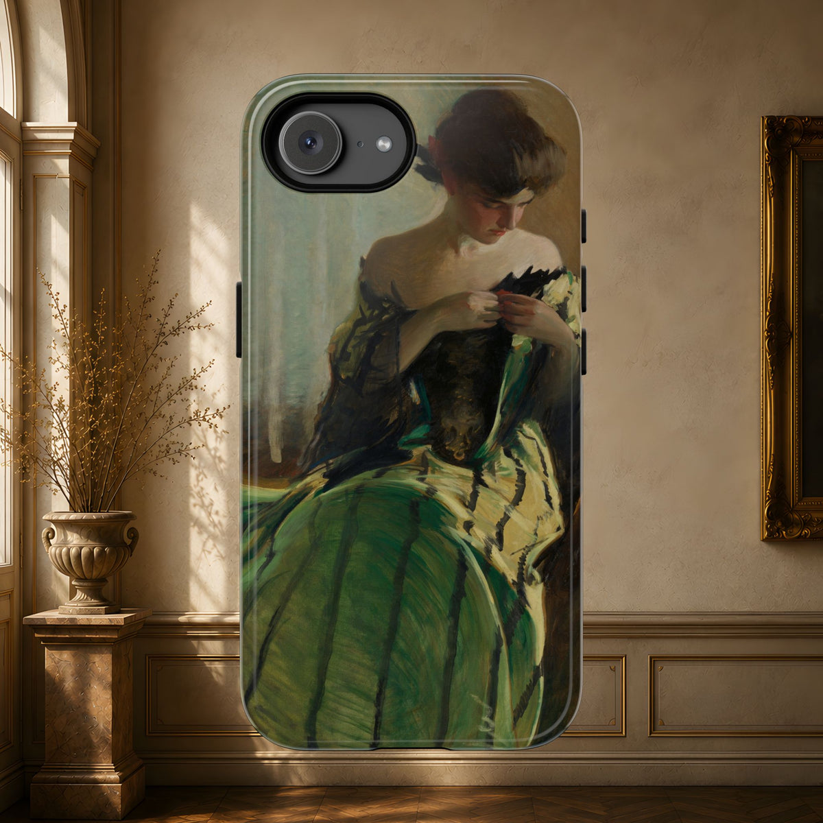 Study in Green and Black by John White Alexander, ca. 1906 — Phone Case