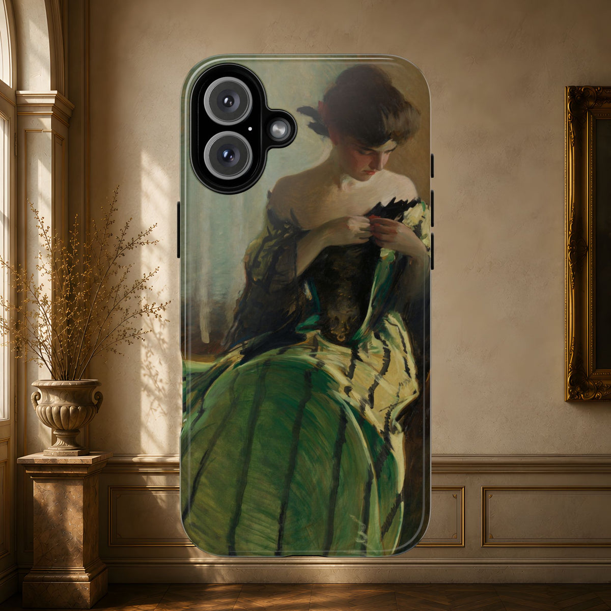 Study in Green and Black by John White Alexander, ca. 1906 — Phone Case