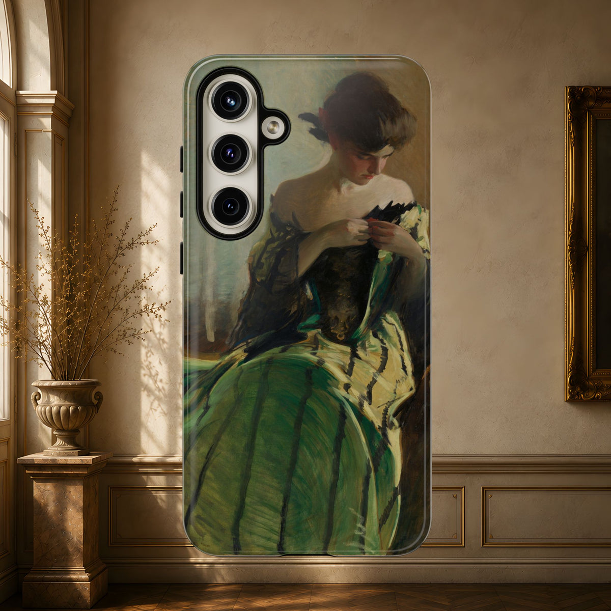 Study in Green and Black by John White Alexander, ca. 1906 — Phone Case
