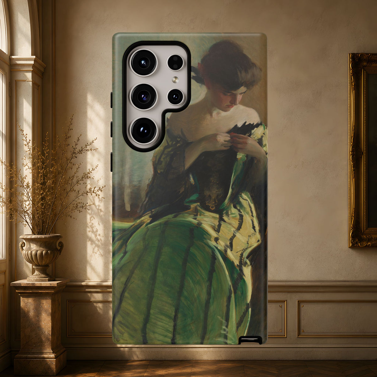 Study in Green and Black by John White Alexander, ca. 1906 — Phone Case