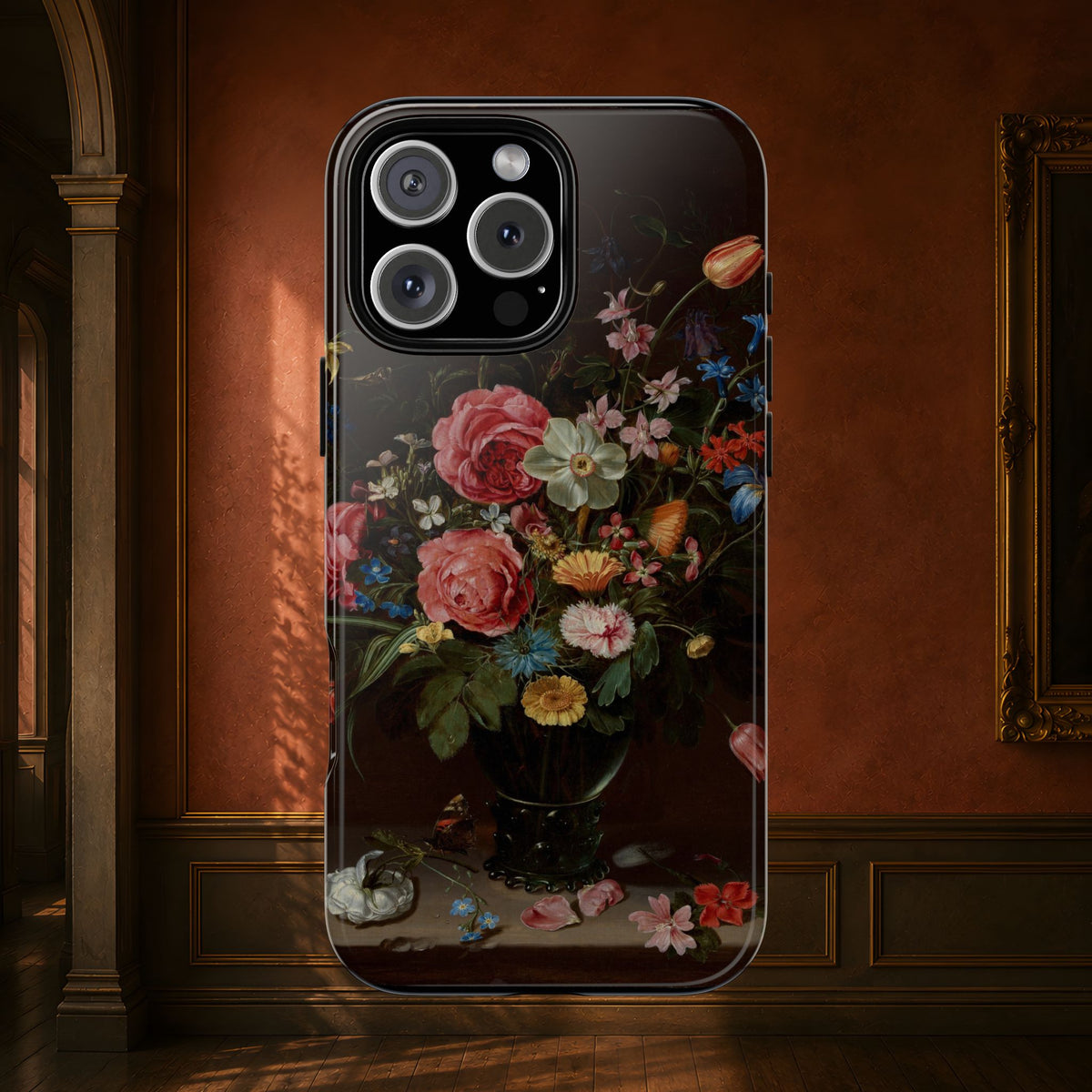 A Bouquet of Flowers by Clara Peeters, ca. 1612 — Phone Case