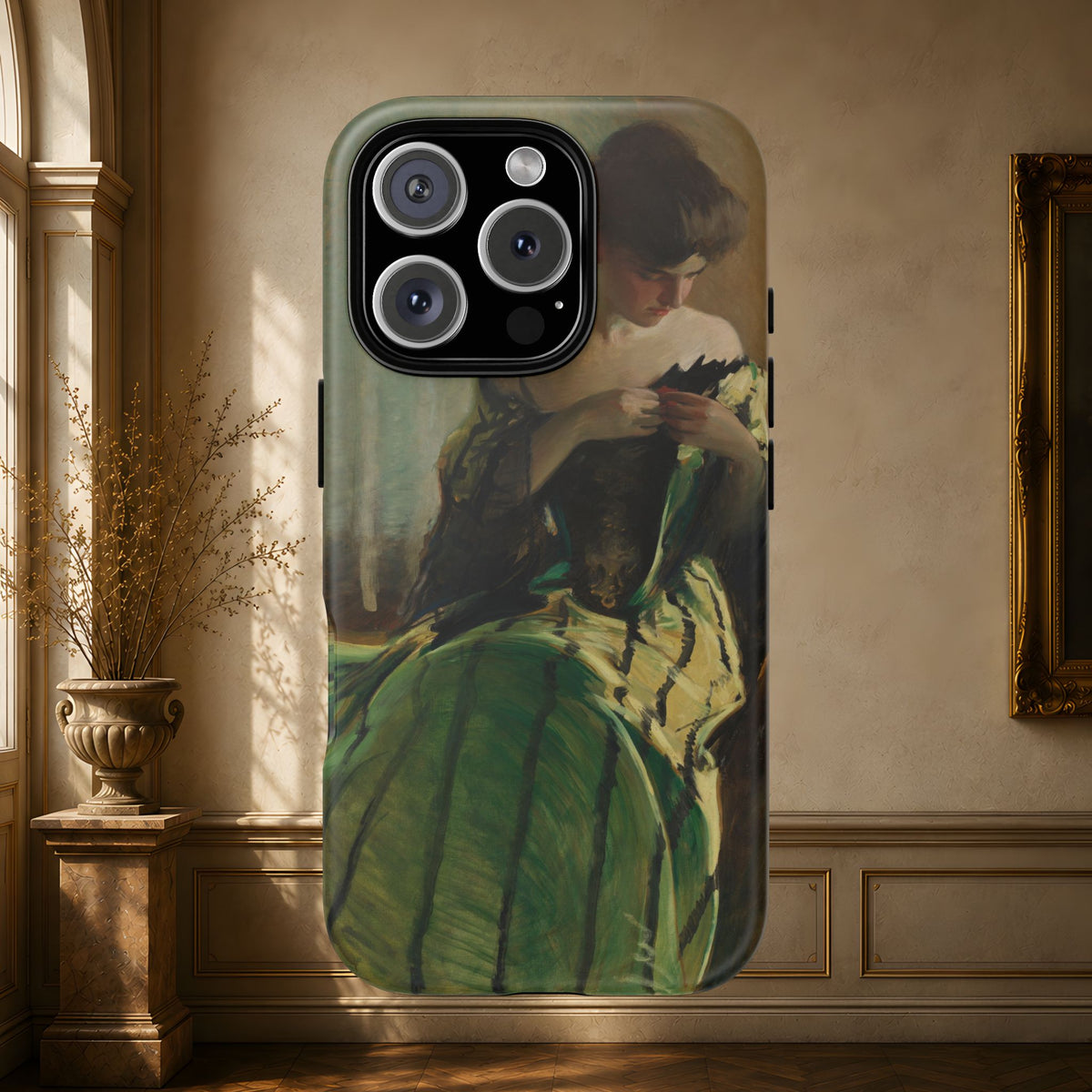 Study in Green and Black by John White Alexander, ca. 1906 — Phone Case