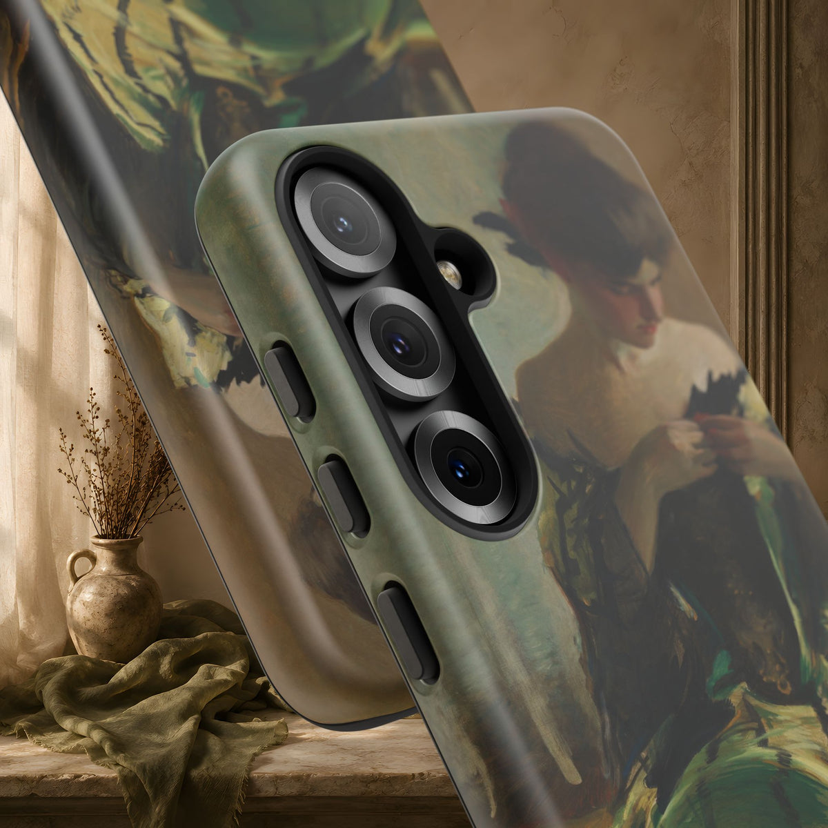 Study in Green and Black by John White Alexander, ca. 1906 — Phone Case