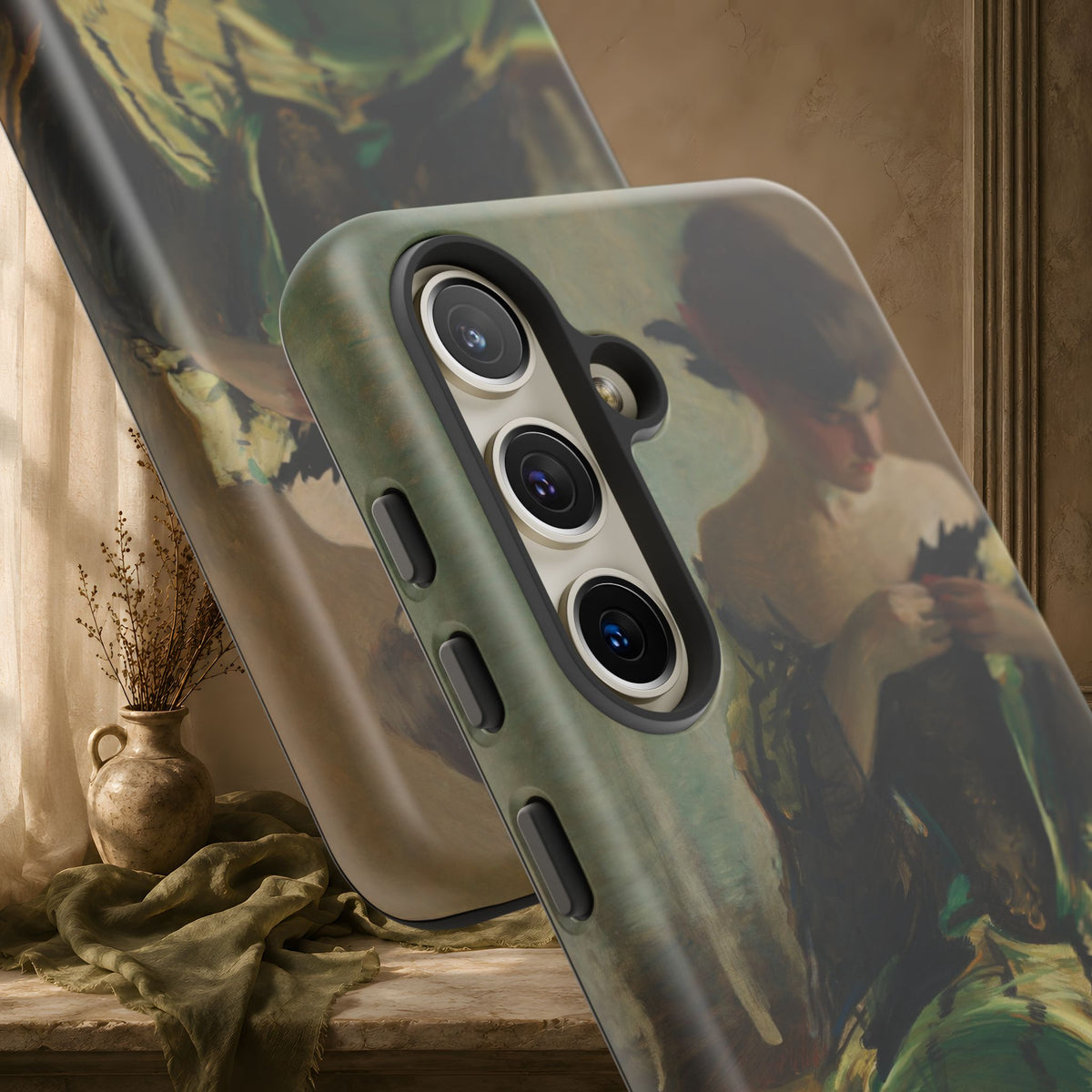Study in Green and Black by John White Alexander, ca. 1906 — Phone Case