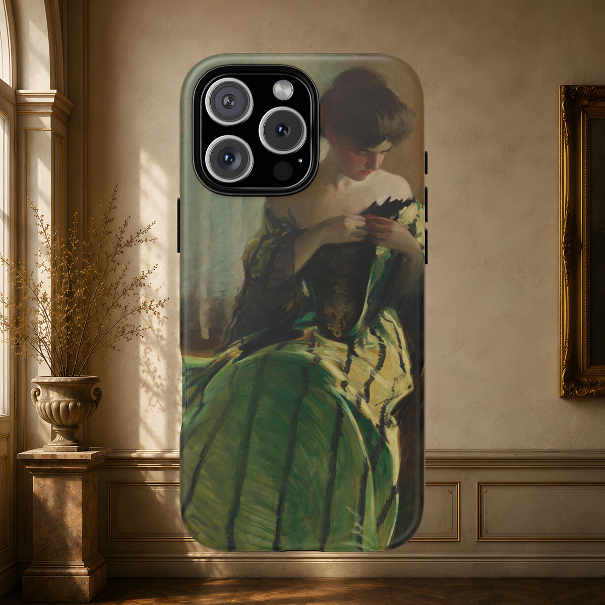 Study in Green and Black by John White Alexander, ca. 1906 — Phone Case