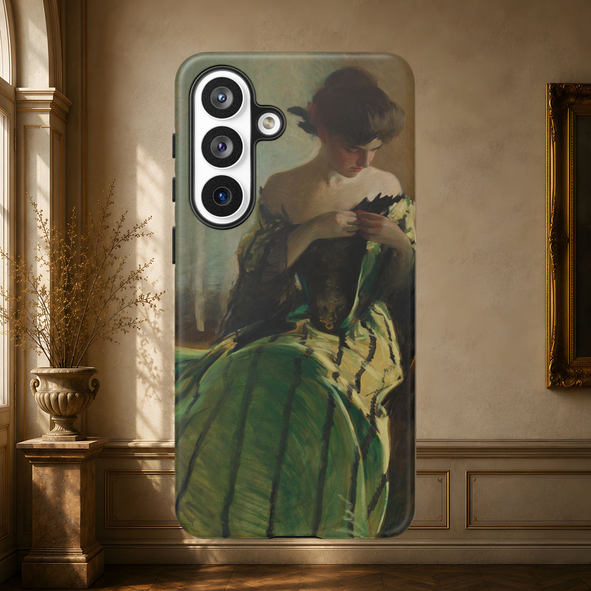 Study in Green and Black by John White Alexander, ca. 1906 — Phone Case