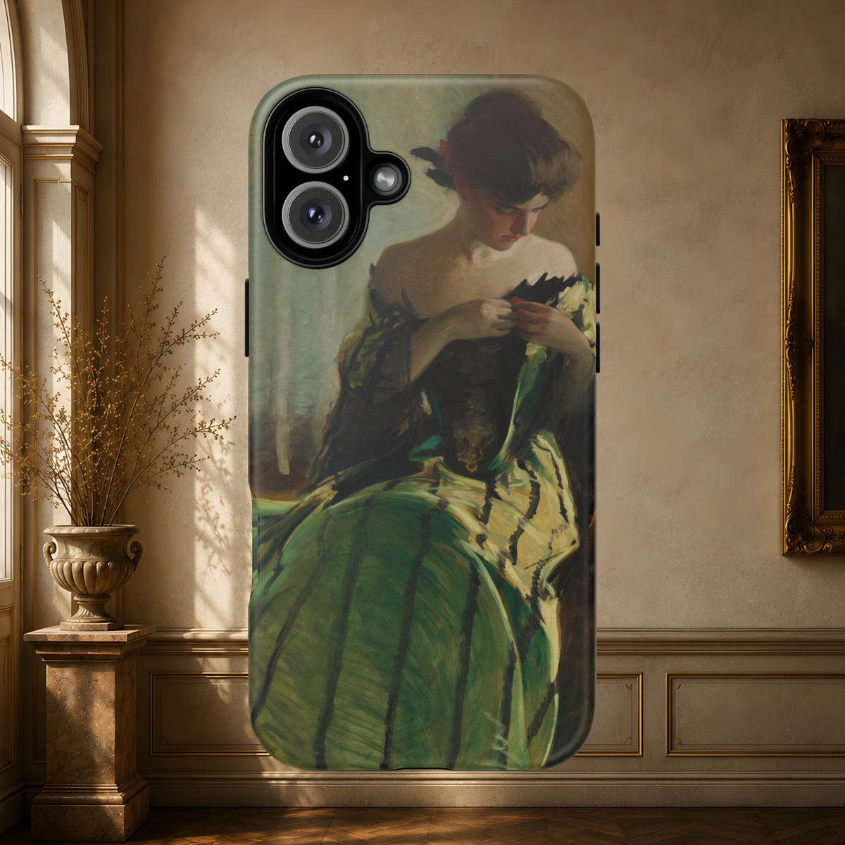 Study in Green and Black by John White Alexander, ca. 1906 — Phone Case