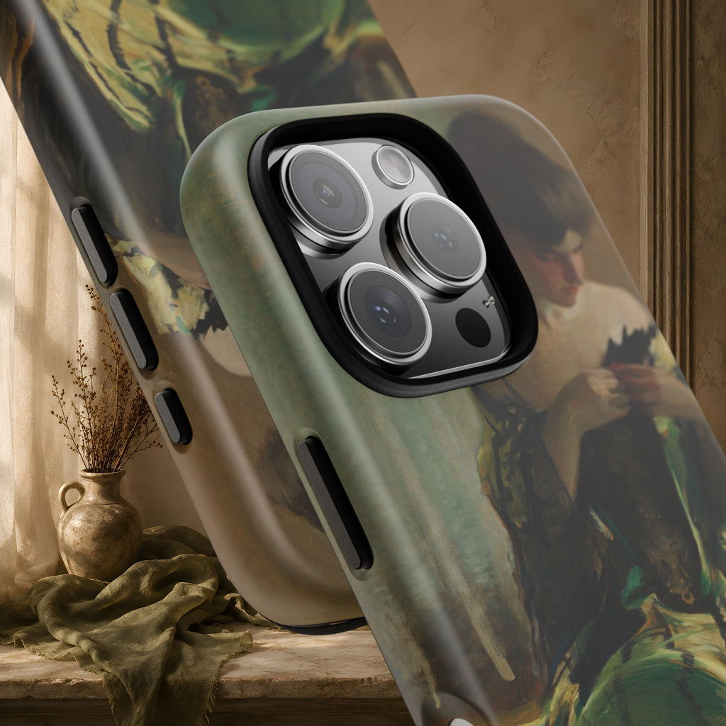 Study in Green and Black by John White Alexander, ca. 1906 — Phone Case