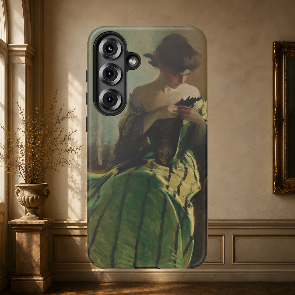 Study in Green and Black by John White Alexander, ca. 1906 — Phone Case