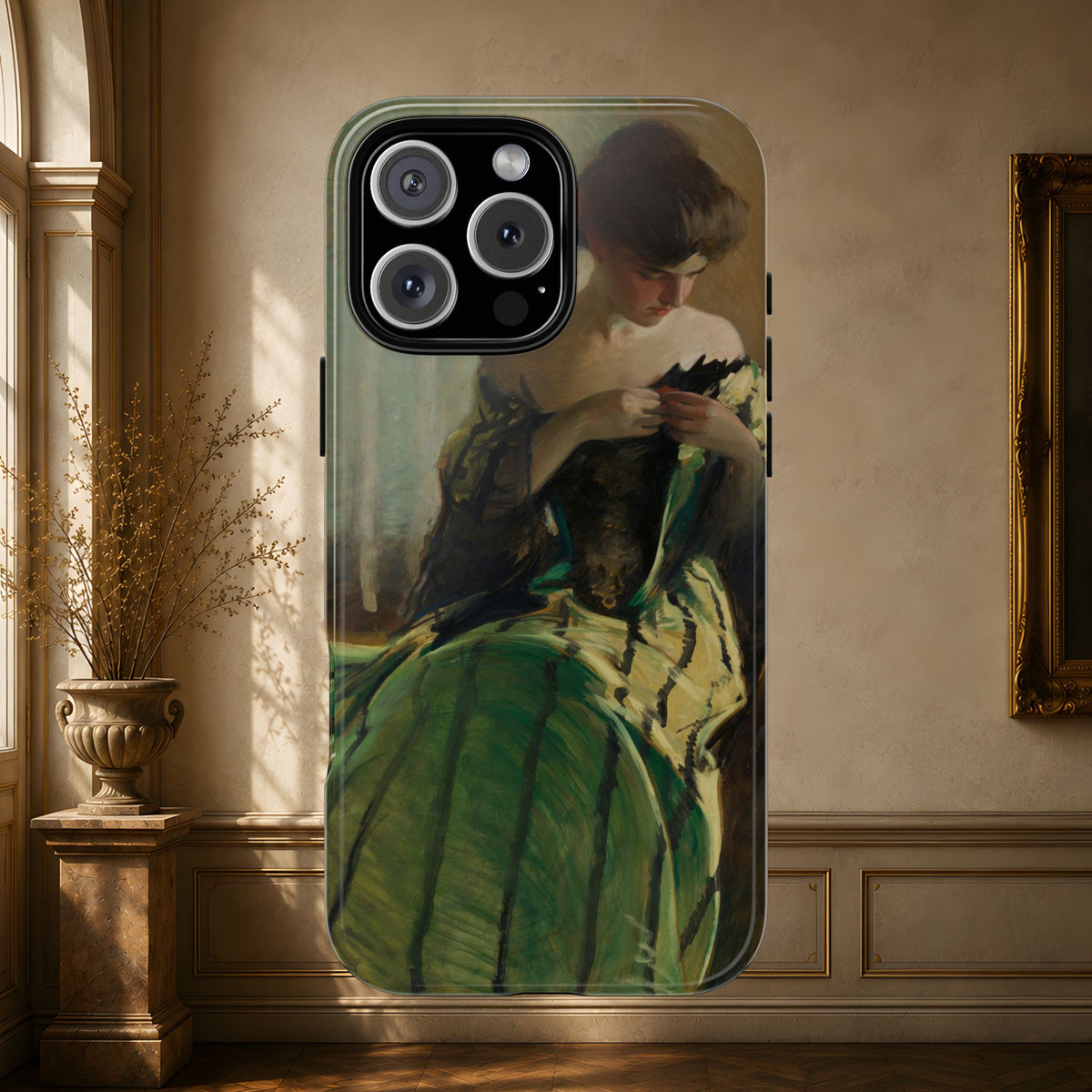 Study in Green and Black by John White Alexander, ca. 1906 — Phone Case