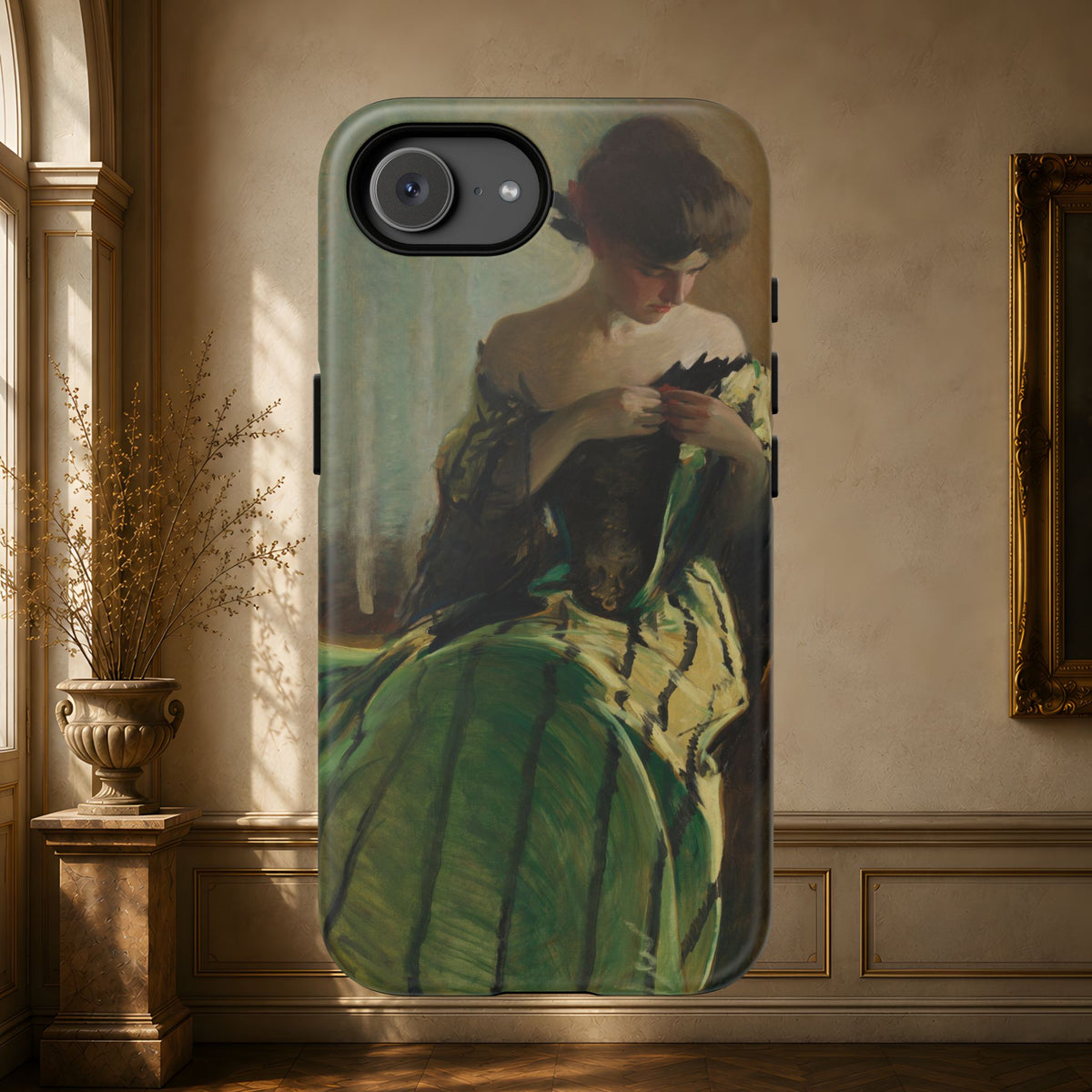Study in Green and Black by John White Alexander, ca. 1906 — Phone Case
