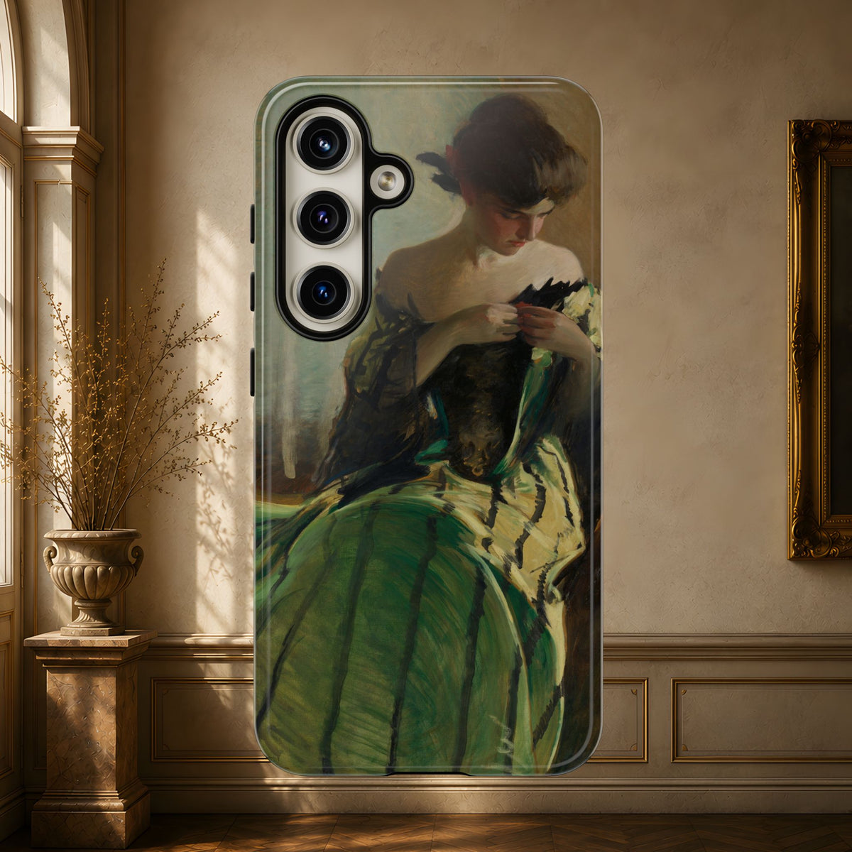 Study in Green and Black by John White Alexander, ca. 1906 — Phone Case