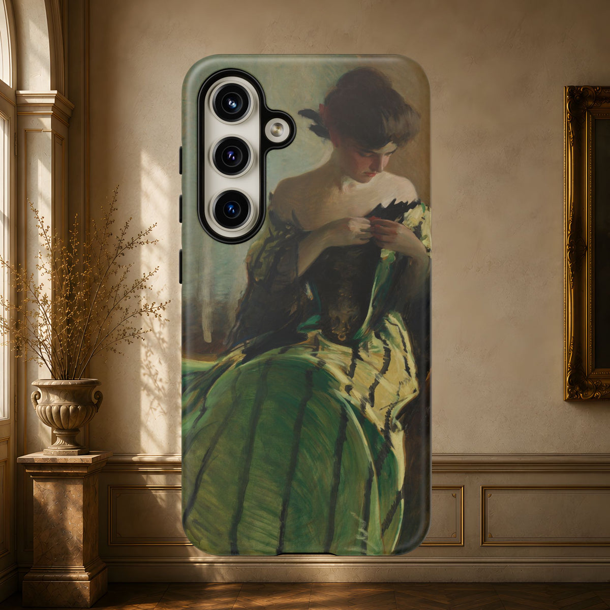 Study in Green and Black by John White Alexander, ca. 1906 — Phone Case