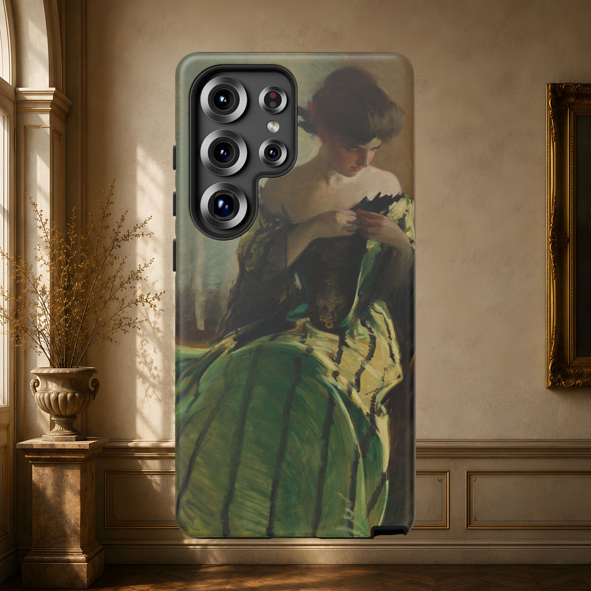 Study in Green and Black by John White Alexander, ca. 1906 — Phone Case