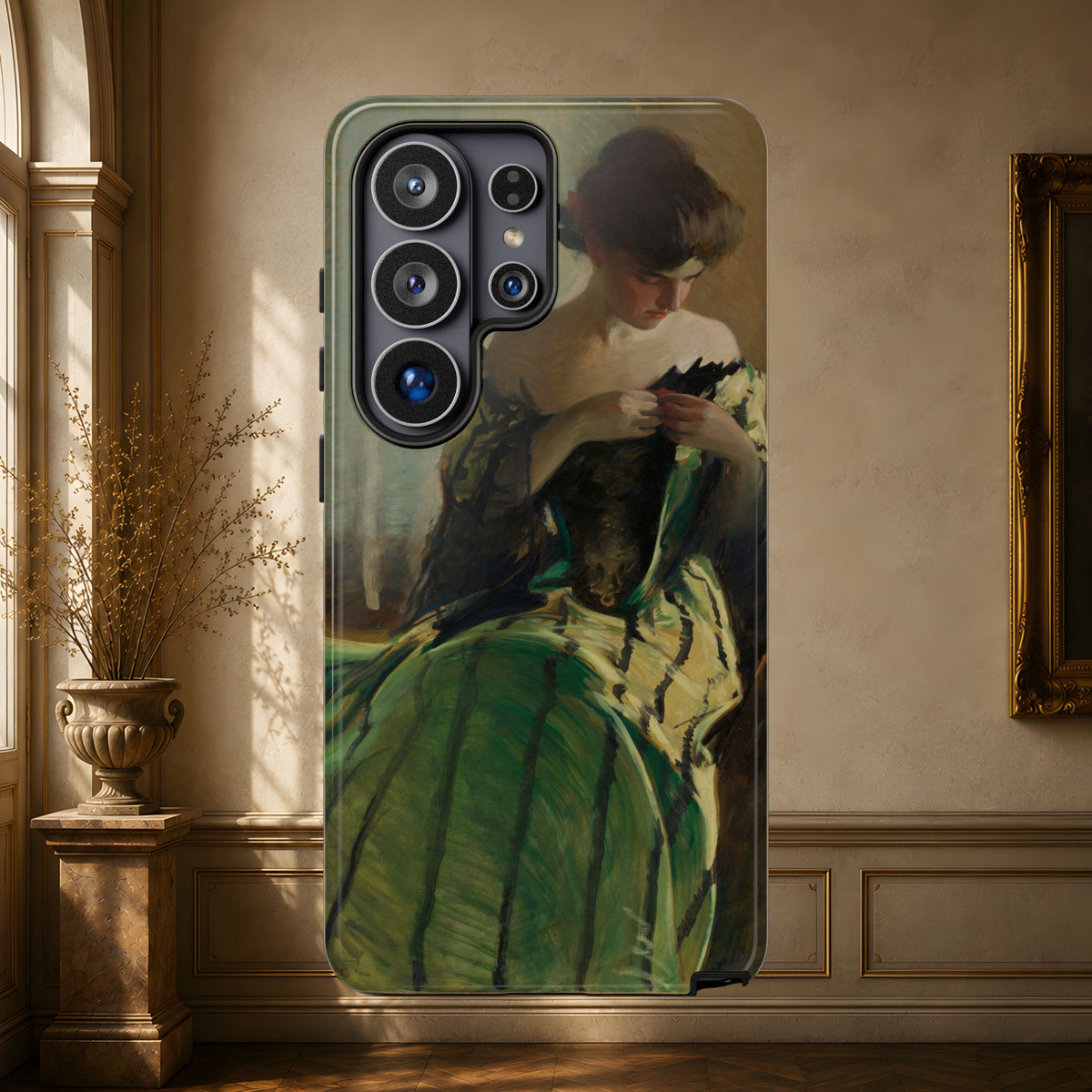 Study in Green and Black by John White Alexander, ca. 1906 — Phone Case